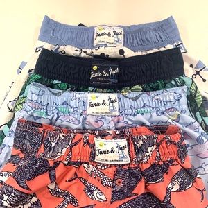 Lot of 4 Janie and Jack swim trunks